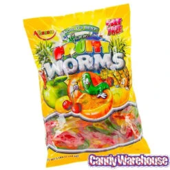 Albanese Assorted Fruit Gummy Worms: 5LB Bag -Candy Promotion Shop albanese assorted fruit gummy worms 5lb bag candy warehouse 4