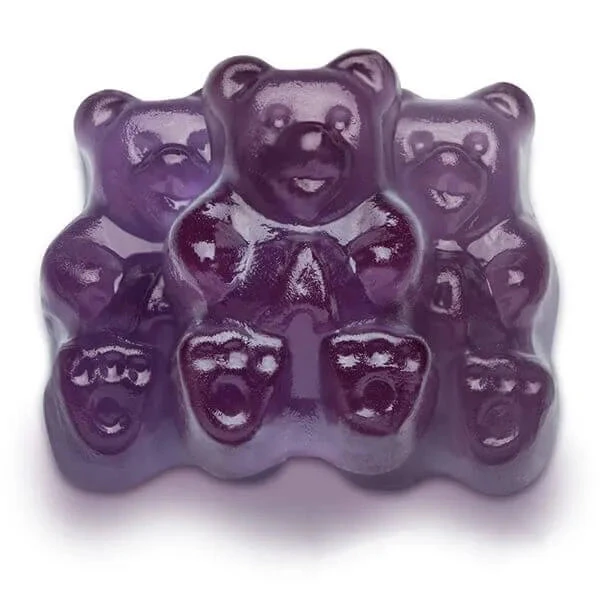 Albanese Purple Grape Gummy Bears: 5LB Bag 3 Albanese Purple Grape Gummy Bears: 5LB Bag