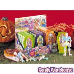 Albert's Scary Skeletons Interlocking Bones Candy Coffins: 12-Piece Display -Candy Promotion Shop albert s scary skeletons interlocking bones candy coffins 12 piece display candy warehouse 3