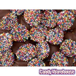 Asher's Deluxe Milk Chocolate Drops With Rainbow Nonpareils: 8LB Box -Candy Promotion Shop asher s deluxe milk chocolate drops with rainbow nonpareils 8lb box candy warehouse 3