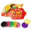 Assorted Colors Foiled Milk Chocolate Penny Parade Coins In Mesh Bags: 20-Piece Box -Candy Promotion Shop assorted colors foiled milk chocolate penny parade coins in mesh bags 20 piece box candy warehouse 1