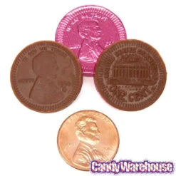 Assorted Colors Foiled Milk Chocolate Penny Parade Coins In Mesh Bags: 20-Piece Box -Candy Promotion Shop assorted colors foiled milk chocolate penny parade coins in mesh bags 20 piece box candy warehouse 4
