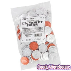 Bee International Silver And Copper Foiled Bubble Gum Coins: 100-Piece Bag -Candy Promotion Shop bee international silver and copper foiled bubble gum coins 100 piece bag candy warehouse 3 802dc8ae 3992 4fb4 a4e9 e8070936e7a5