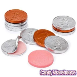 Bee International Silver And Copper Foiled Bubble Gum Coins: 100-Piece Bag -Candy Promotion Shop bee international silver and copper foiled bubble gum coins 100 piece bag candy warehouse 4 a66f8f3c ae69 41f4 897b 802fd73613b5