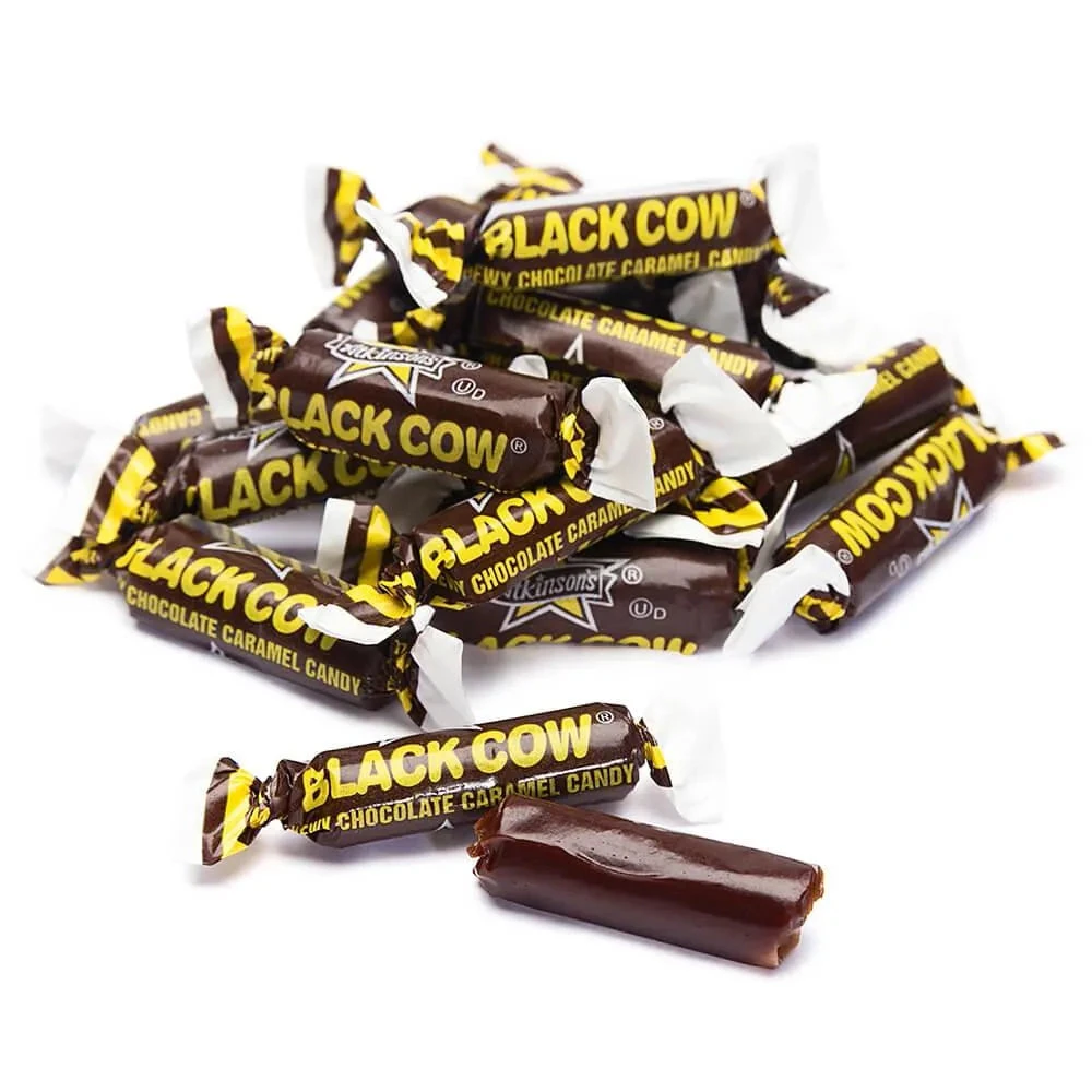 Black Cow Bite-Size Chocolate Caramel Candy: 160-Piece Tub 3 Black Cow Bite-Size Chocolate Caramel Candy: 160-Piece Tub