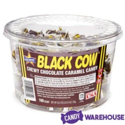 Black Cow Bite-Size Chocolate Caramel Candy: 160-Piece Tub 9 Black Cow Bite-Size Chocolate Caramel Candy: 160-Piece Tub -Candy Promotion Shop black cow bite size chocolate caramel candy 160 piece tub candy warehouse 4