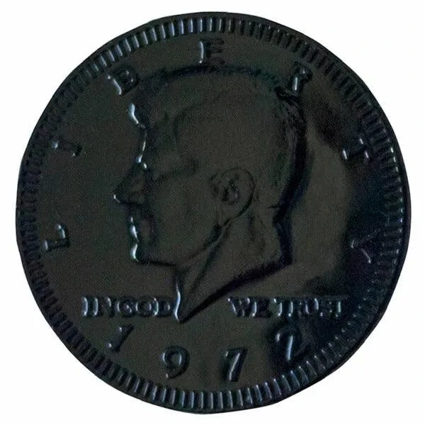 Black Foiled Milk Chocolate Coins: 1LB Bag 3 Black Foiled Milk Chocolate Coins: 1LB Bag