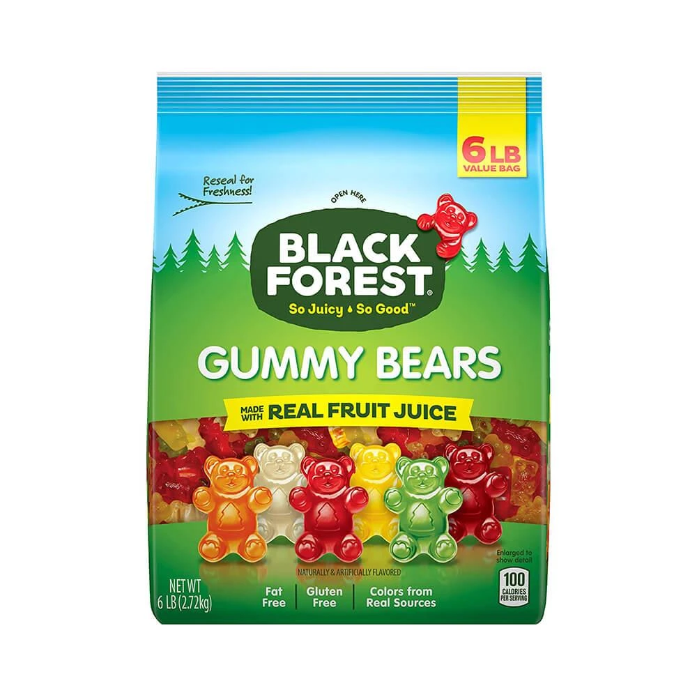 Black Forest Gummy Bears Assorted Flavors 6LB Bag 6 Black Forest Gummy Bears Assorted Flavors 6LB Bag - Image 4