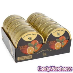 Cavendish & Harvey Hard Candy Drops Tins - Orange: 12-Piece Box -Candy Promotion Shop cavendish and harvey hard candy drops tins orange 12 piece box candy warehouse 3