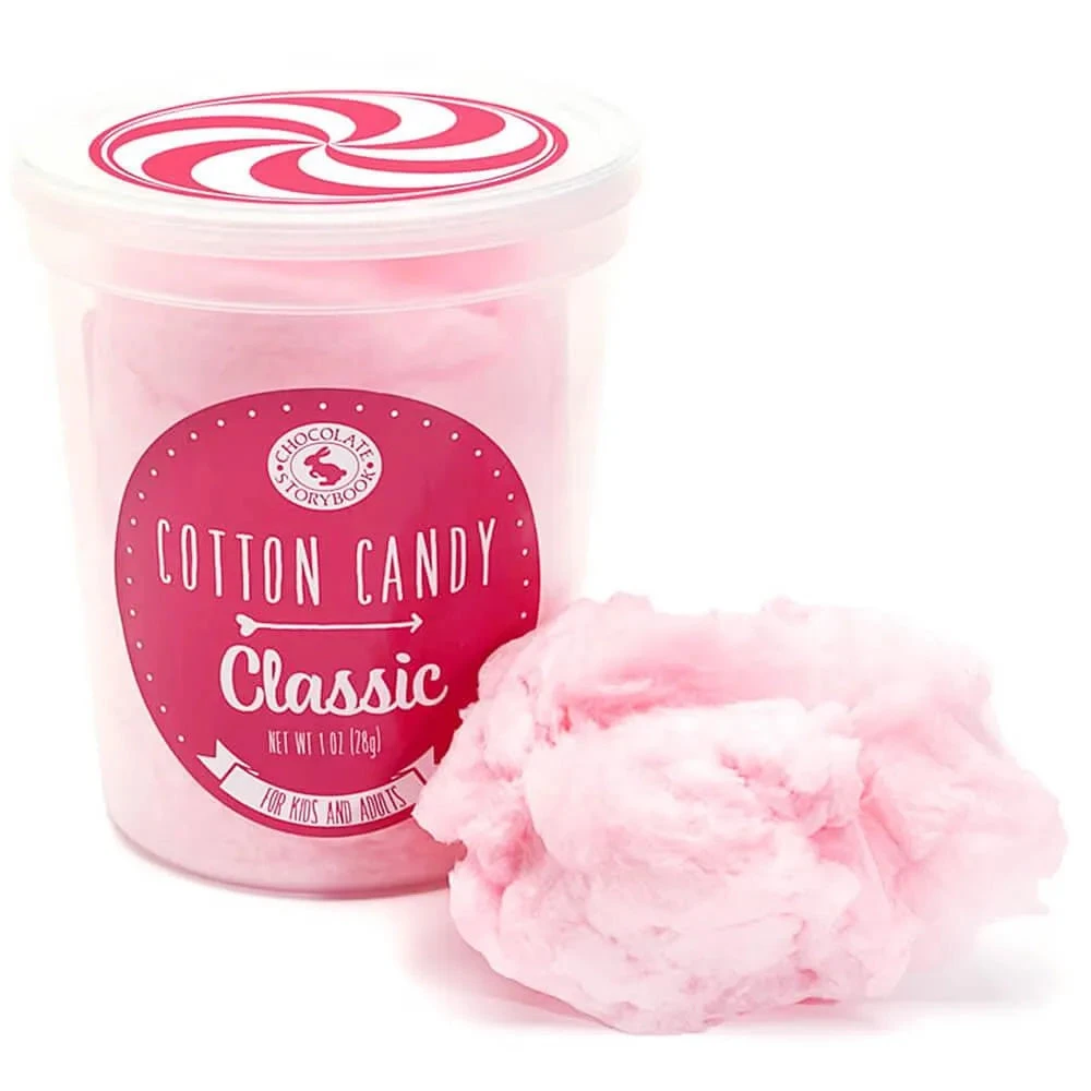 Chocolate Storybook Cotton Candy - Classic Pink: 1-Ounce Tub 3 Chocolate Storybook Cotton Candy - Classic Pink: 1-Ounce Tub