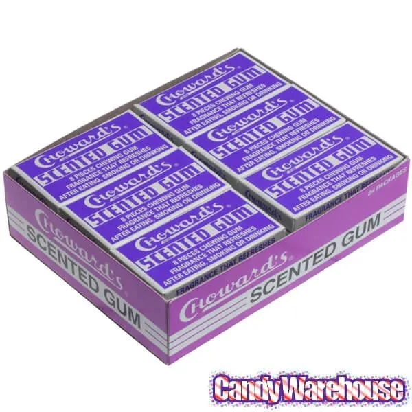 Choward's Violet Gum Packs: 24-Piece Box 4 Choward's Violet Gum Packs: 24-Piece Box - Image 2