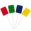 Color Brick Lego Lollipops: 12-Piece Box -Candy Promotion Shop color brick lego lollipops 12 piece box candy warehouse 1