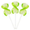 CurlyCutes Petite Crystal Ribbon Pops - Green Lime: 20-Piece Jar -Candy Promotion Shop curlycutes petite crystal ribbon pops green lime 20 piece jar candy warehouse 1