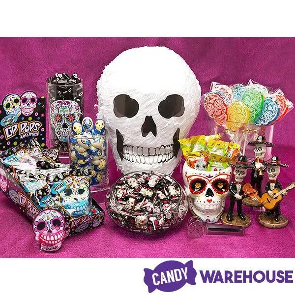 Day Of The Dead Skull Hard Candy Lollipops: 12-Piece Bag 5 Day Of The Dead Skull Hard Candy Lollipops: 12-Piece Bag - Image 3