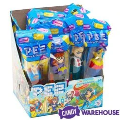 DC Superhero Girls PEZ Candy Packs: 12-Piece Display -Candy Promotion Shop dc superhero girls pez candy packs 12 piece display candy warehouse 3