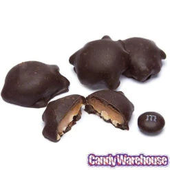 DeMet's Turtles Minis Caramel Nut Cluster Chocolates - Dark Almond: 5-Ounce Bag -Candy Promotion Shop demet s turtles minis caramel nut cluster chocolates dark almond 5 ounce bag candy warehouse 3