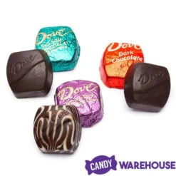 Dove Dark Chocolate Squares Assortment: 120-Piece Bag -Candy Promotion Shop dove dark chocolate squares assortment 120 piece bag candy warehouse 3