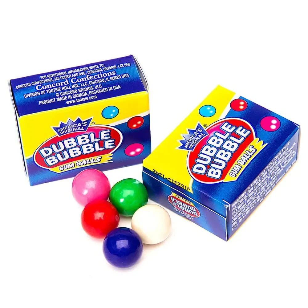 Dubble Bubble Assorted Gumballs Packs: 15-Piece Bag 3 Dubble Bubble Assorted Gumballs Packs: 15-Piece Bag
