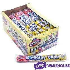 Dubble Bubble Birthday Cake Bubblegum 8-Ball Tube Packs: 24-Piece Box -Candy Promotion Shop dubble bubble birthday cake bubblegum 8 ball tube packs 24 piece box candy warehouse 4