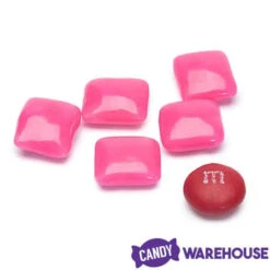 Dubble Bubble Chiclets Chewing Gum Tabs - Pink: 1.5LB Jar -Candy Promotion Shop dubble bubble chiclets chewing gum tabs pink 1 5lb jar candy warehouse 3