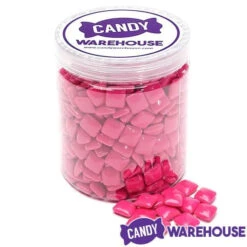 Dubble Bubble Chiclets Chewing Gum Tabs - Pink: 1.5LB Jar -Candy Promotion Shop dubble bubble chiclets chewing gum tabs pink 1 5lb jar candy warehouse 5
