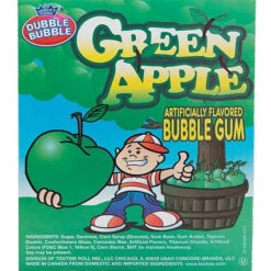 Dubble Bubble Green Apple 1-Inch Gumballs: 850-Piece Case -Candy Promotion Shop dubble bubble green apple 1 inch gumballs 850 piece case candy warehouse 5