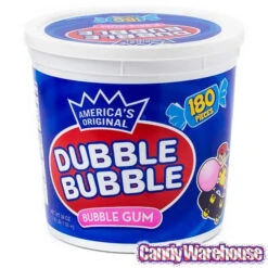 Dubble Bubble Gum: 180-Piece Tub -Candy Promotion Shop dubble bubble gum 180 piece tub candy warehouse 3