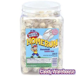Dubble Bubble Home Run Baseball Gumballs: 240-Piece Tub -Candy Promotion Shop dubble bubble home run baseball gumballs 240 piece tub candy warehouse 4 4d29b739 a811 4d64 a6d3 c162949d7fb6