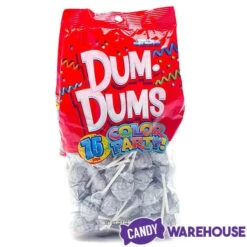 Dum Dums Silver Party Pops - Tropical Berry: 75-Piece Bag -Candy Promotion Shop dum dums silver party pops tropical berry 75 piece bag candy warehouse 3
