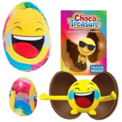 Emoji ChocoTreasure Surprise Eggs With Toy Inside: 12-Piece Box -Candy Promotion Shop emoji chocotreasure surprise eggs with toy inside 12 piece box candy warehouse 6