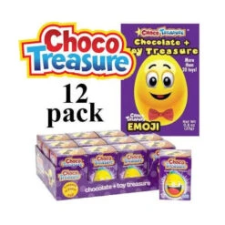 Emoji ChocoTreasure Surprise Eggs With Toy Inside: 12-Piece Box -Candy Promotion Shop emoji chocotreasure surprise eggs with toy inside 12 piece box candy warehouse 8