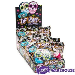 Flix Candy Day Of The Dead Sweet Skull Lip Pops Candy Packs: 12-Piece Display -Candy Promotion Shop flix candy day of the dead sweet skull lip pops candy packs 12 piece display candy warehouse 8