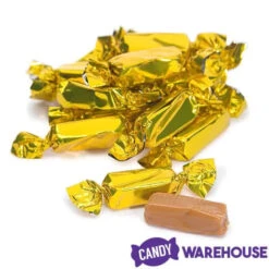 Foiled Caramel Candy - Gold: 180-Piece Bag -Candy Promotion Shop foiled caramel candy gold 180 piece bag candy warehouse 4