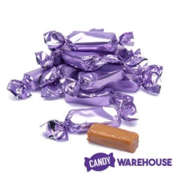 Foiled Caramel Candy - Lavender: 180-Piece Bag -Candy Promotion Shop foiled caramel candy lavender 180 piece bag candy warehouse 3
