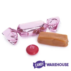 Foiled Caramel Candy - Light Pink: 180-Piece Bag -Candy Promotion Shop foiled caramel candy light pink 180 piece bag candy warehouse 4
