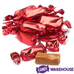 Foiled Caramel Candy - Red: 180-Piece Bag -Candy Promotion Shop foiled caramel candy red 180 piece bag candy warehouse 4