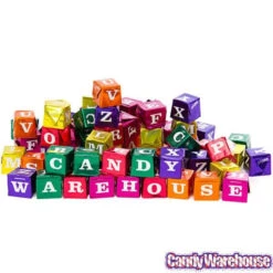 Foiled Chocolate And Hazelnut ABC Blocks Candy: 145-Piece Tub -Candy Promotion Shop foiled chocolate and hazelnut abc blocks candy 145 piece tub candy warehouse 4