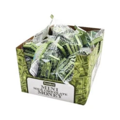 Foiled Milk Chocolate Money Mini Bars In Mesh Bags: 18-Piece Box 9 Foiled Milk Chocolate Money Mini Bars In Mesh Bags: 18-Piece Box -Candy Promotion Shop foiled milk chocolate money mini bars in mesh bags 18 piece box candy warehouse 3