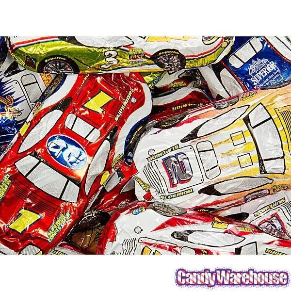 Foiled Milk Chocolate Race Cars: 36-Piece Display 4 Foiled Milk Chocolate Race Cars: 36-Piece Display - Image 2