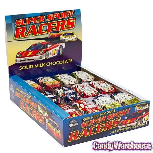 Foiled Milk Chocolate Race Cars: 36-Piece Display 6 Foiled Milk Chocolate Race Cars: 36-Piece Display - Image 4