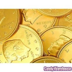 Fort Knox Gold Foiled Milk Chocolate 5-Inch Medallions: 12-Piece Box -Candy Promotion Shop fort knox gold foiled milk chocolate 5 inch medallions 12 piece box candy warehouse 3