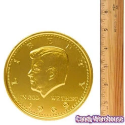 Fort Knox Gold Foiled Milk Chocolate 5-Inch Medallions: 12-Piece Box -Candy Promotion Shop fort knox gold foiled milk chocolate 5 inch medallions 12 piece box candy warehouse 4