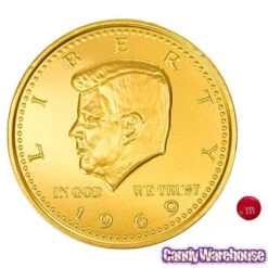 Fort Knox Gold Foiled Milk Chocolate 5-Inch Medallions: 12-Piece Box -Candy Promotion Shop fort knox gold foiled milk chocolate 5 inch medallions 12 piece box candy warehouse 5