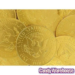 Fort Knox Gold Foiled Milk Chocolate US Dollar Medallions: 30-Piece Box -Candy Promotion Shop fort knox gold foiled milk chocolate us dollar medallions 30 piece box candy warehouse 8