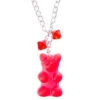 Giant Gummy Bear Necklace - Red -Candy Promotion Shop giant gummy bear necklace red candy warehouse 1