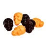 Gummy Skulls - Black And Orange: 5LB Bag -Candy Promotion Shop gummy skulls black and orange 5lb bag candy warehouse 1