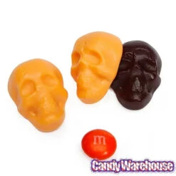Gummy Skulls - Black And Orange: 5LB Bag -Candy Promotion Shop gummy skulls black and orange 5lb bag candy warehouse 3