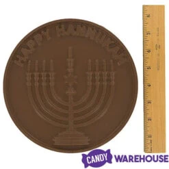 Happy Hanukkah Milk Chocolate Giant Gelt: 8.65-Ounce Coin -Candy Promotion Shop happy hanukkah milk chocolate giant gelt 8 65 ounce coin candy warehouse 3