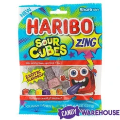 Haribo Zing Sour Cubes Gummy Candy: 3LB Box -Candy Promotion Shop haribo zing sour cubes gummy candy 3lb box candy warehouse 5
