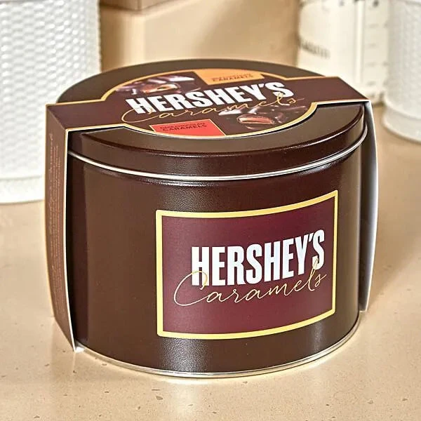 Hershey's Caramels - Milk And Dark Chocolate Caramel Candy: 2.5LB Gift Tin 7 Hershey's Caramels - Milk And Dark Chocolate Caramel Candy: 2.5LB Gift Tin - Image 5